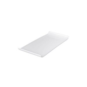 Melamine Rectangular Platter 300x145mm w/Lip White